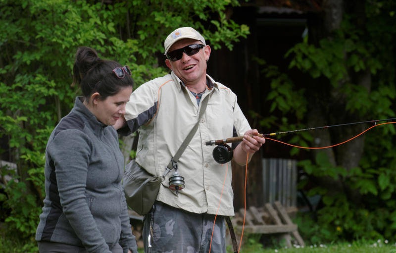 fly fishing lessons in Switzerland